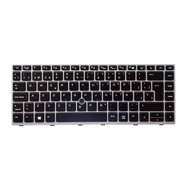 Fine Crafted Maxbell Laptop Keyboard with Pointer for Elitebook 745 G5 840 G6 846 Spanish Lightweight
