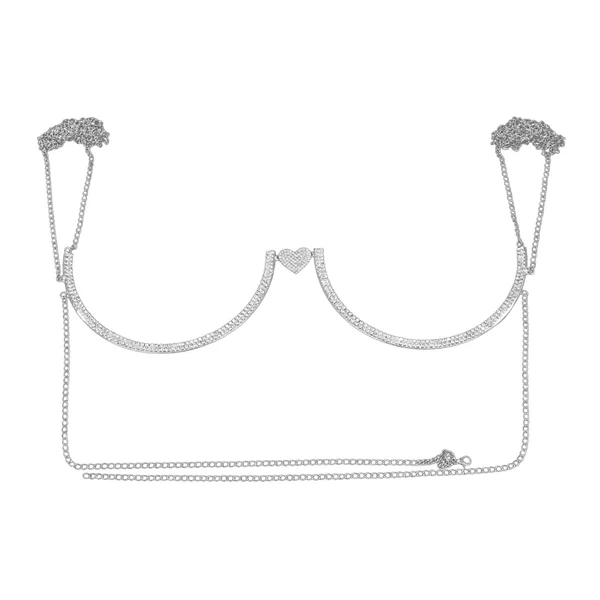 Enhanced Maxbell Body Chains Popular Accessories Charms Bling for Nightclub bikini Silver Artisan