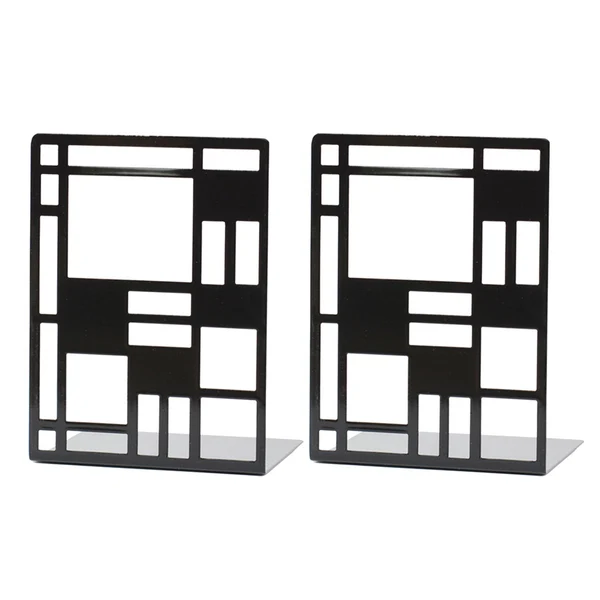 High-Quality Maxbell 2Pcs Bookends Heavy Duty Metal Bookends Book Holder Shelves for Office Decor Superior