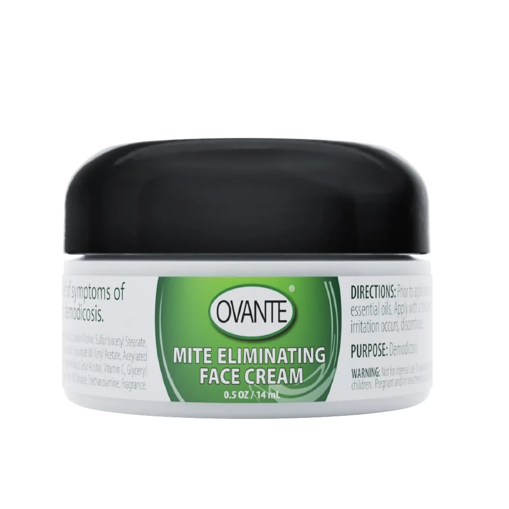 Outstanding OVANTE Demodex Mite Eliminating Facial Cream for Humans With Demodex - 0.5 oz Powerful