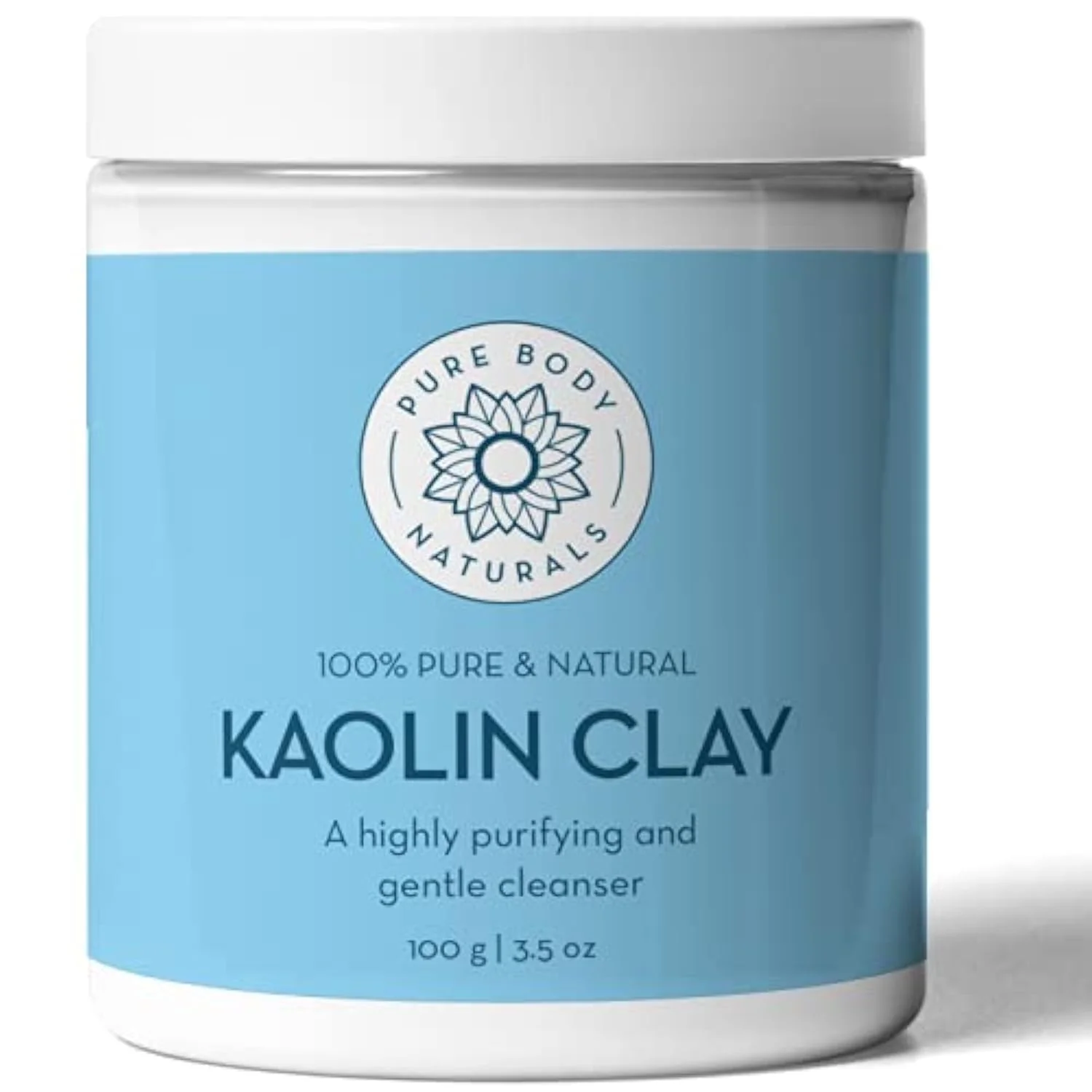 Effective Pure Body Naturals Kaolin Clay Powder 100 g - for Natural DIY Skin Cleansers Masks and Scrubs Unique