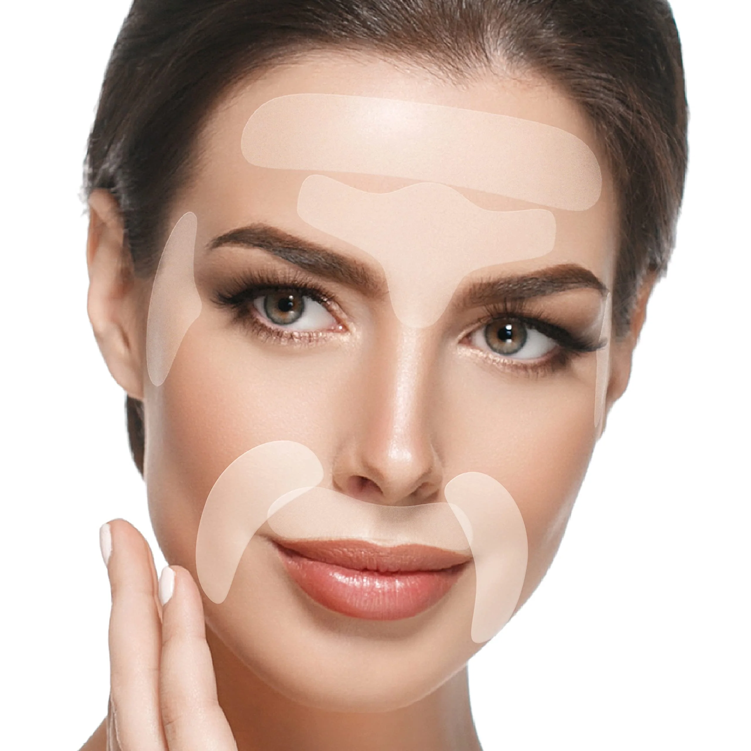 Premium Material BLUMBODY Face Forehead Wrinkle Patches - Anti Wrinkle Facial Patches to Smooth Eye Mouth Forehead Wrinkles - Non-Silicone Face Tape for Fine Trendy
