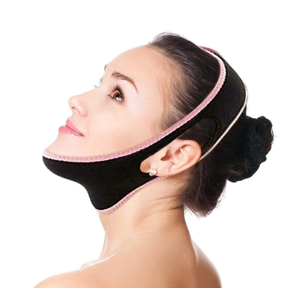 Dependable V Line Face Slimming Mask Chin Lifting Belt Sagging Skin Double Chin Reducer Face Lift V Shaped Contour Tightening Strap Reusable Anti-Wrinkle Chin Up Safe