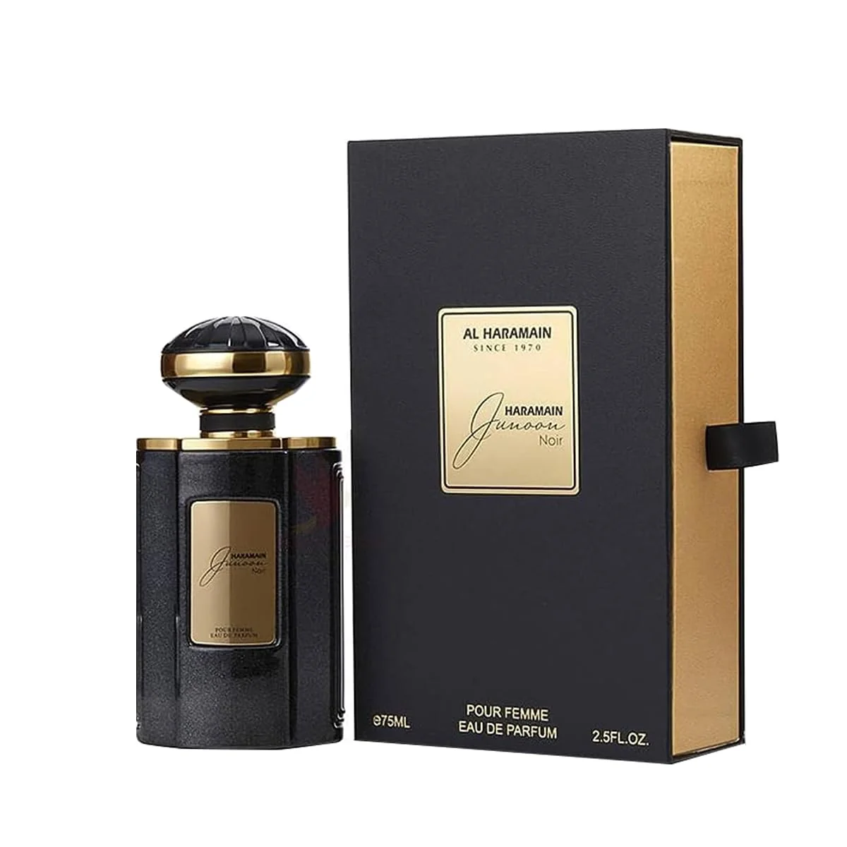 Expertly Made Al Haramain Junoon Noir EDP 2.5 oz 75 ml Women Genuine