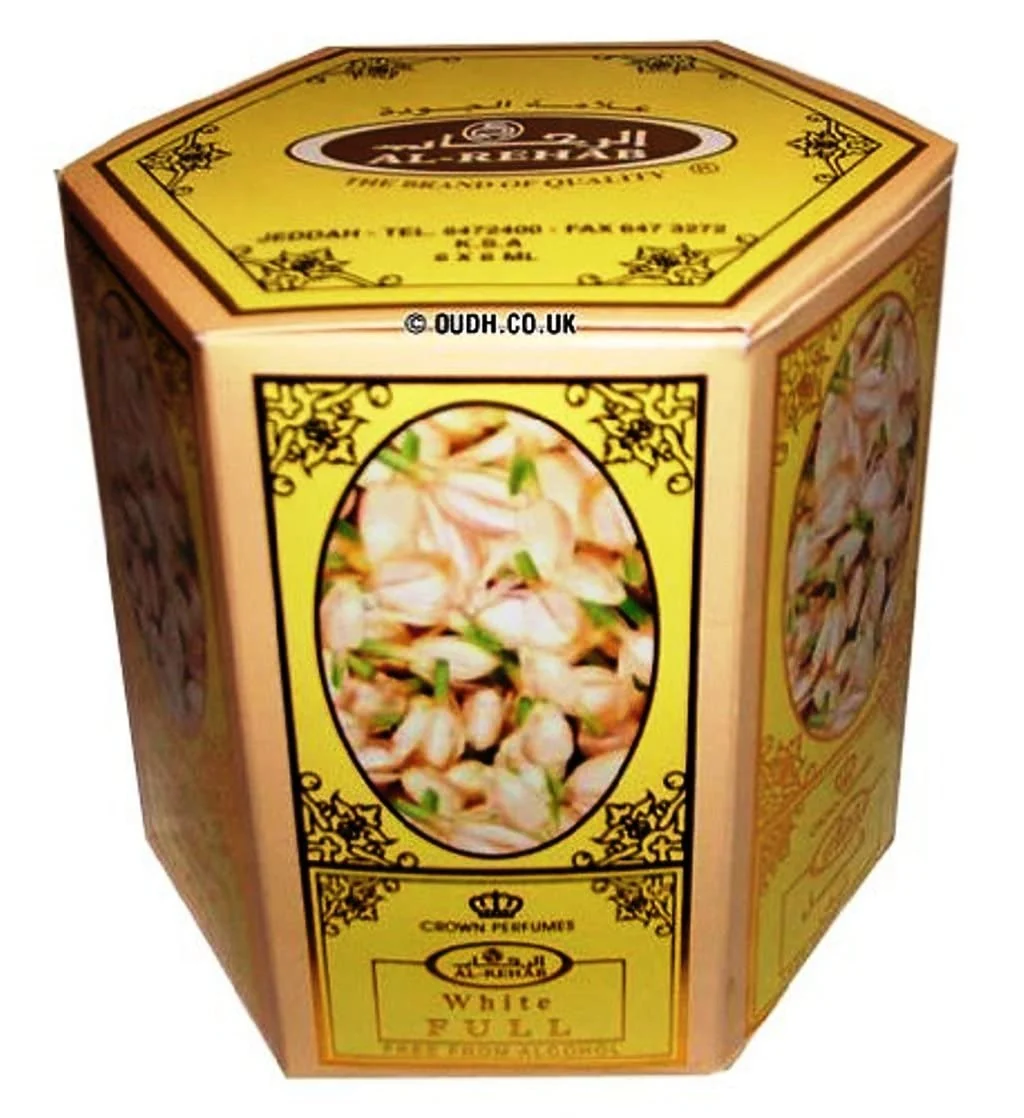 Verified Al-Rehab White Full - 6ml .2oz Roll-on Perfume Oil by Al-Rehab Crown Perfumes Box of 6 Comfortable