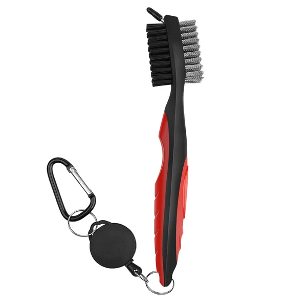 Natural Maxbell Golf Club Brush with Carabiner Groove Cleaner for Golf Accessories Red Innovative
