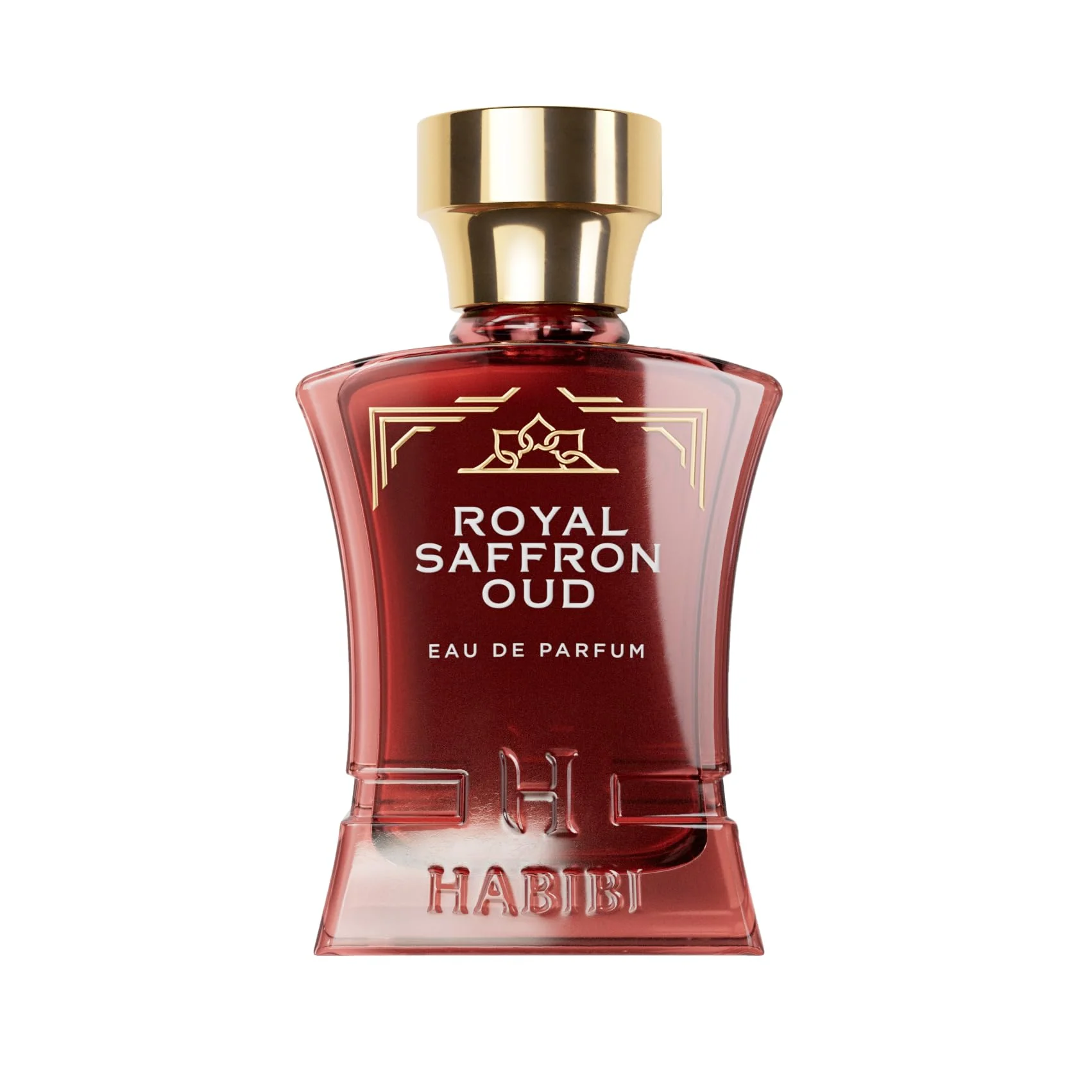 Sustainable H HABIBI Royal Saffron Oud Arabian Perfume for Women - 2.5 oz 75ML Long Lasting Women's Fragrance Warm Woody Scent with Jasmine Patchouli Efficient