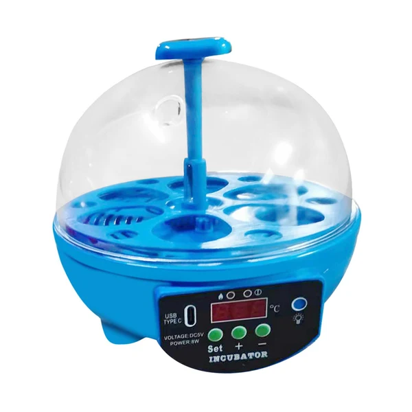 Easy-to-Use Maxbell Egg Incubator Manual Egg Turner Temperature Control for Pigeon Goose Eggs Blue Fine Crafted