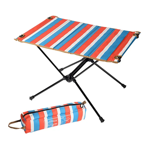 Fine Crafted Maxbell Foldable Camping Table Detachable with Storage Bag Portable Desk for Garden Red Blue Detailed