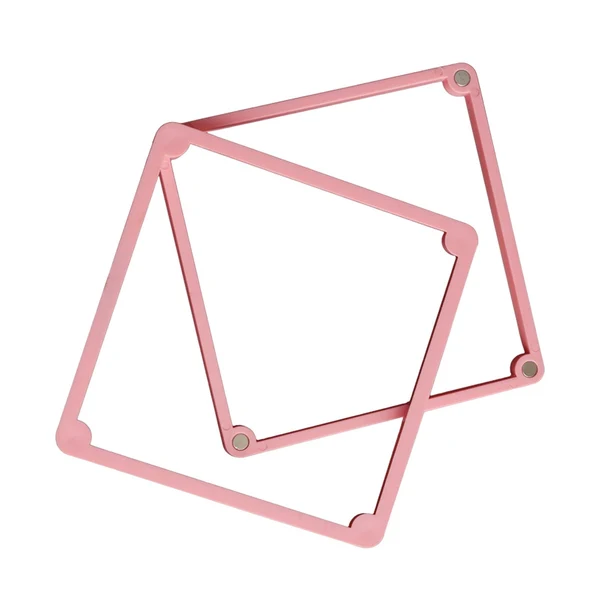 Reusable Maxbell Magnetic Cookie Stencil Holder Gadgets Decoration Kitchen Tool Baking Accs Pink High-End