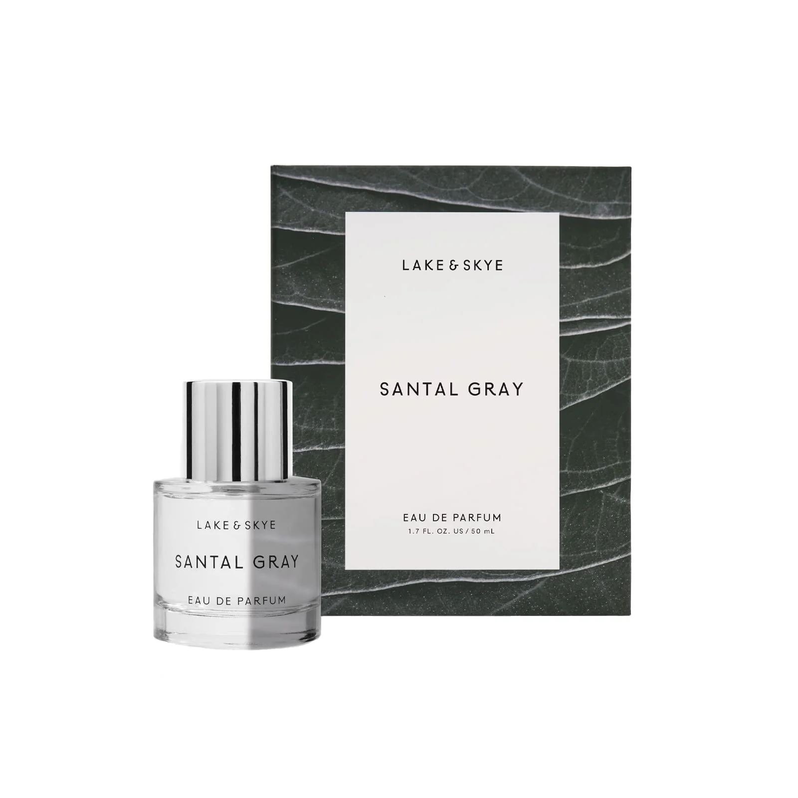 Original Lake Skye Santal Gray Eau de Parfum Long Lasting Fragrance 1.7 fl oz 50 ml - Santal Cardamom Sandalwood Earthy Musk Vegan Paraben- Quality