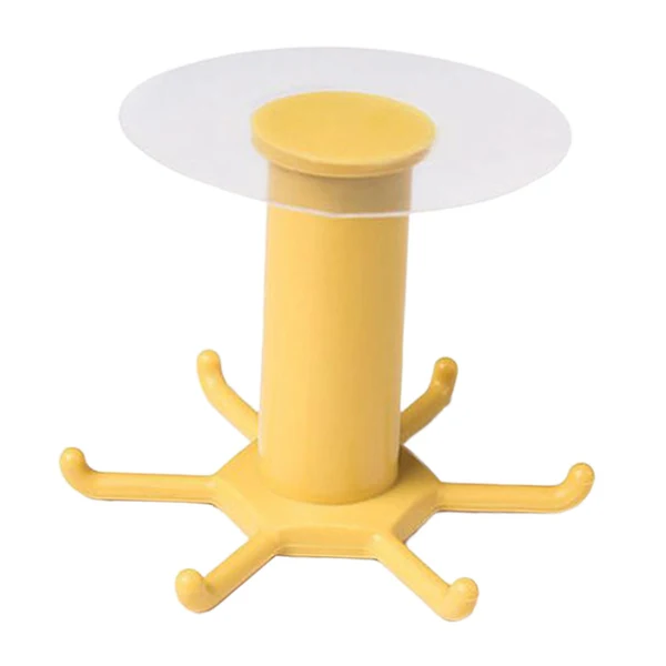 Natural Maxbell Wall Mounted Utensil Holder Hook Kitchenware Storage Rack for Towel Spoon Yellow Exclusive