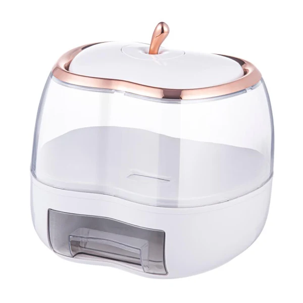 Premium Material Maxbell 5KG Rice Storage Container Grain Dispenser for Rice White Soft