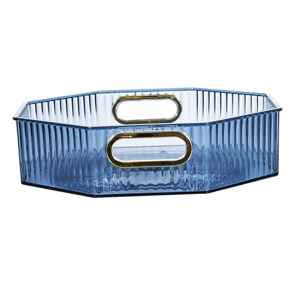 First-Class Maxbell 360 Rotation Vanity Cosmetics Tray Bathroom Organizer for Bedroom Shower Blue Exceptional