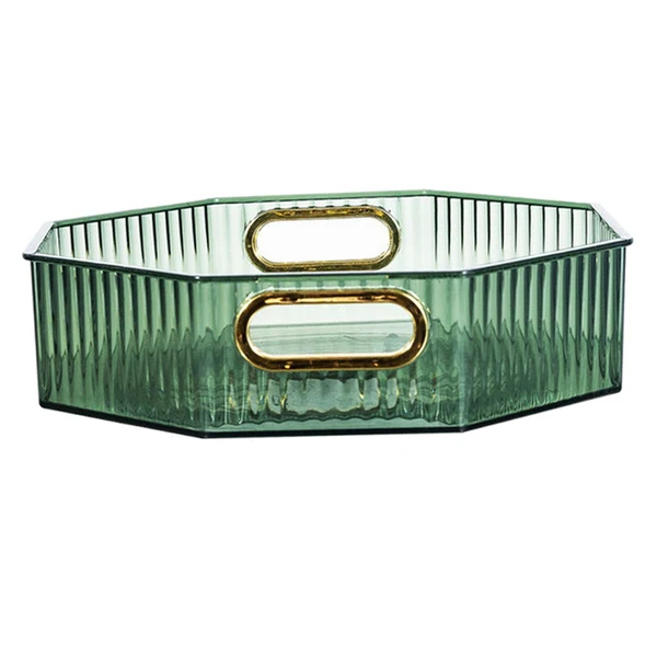Elite Maxbell 360 Rotation Vanity Cosmetics Tray Bathroom Organizer for Bedroom Shower Green Optimized