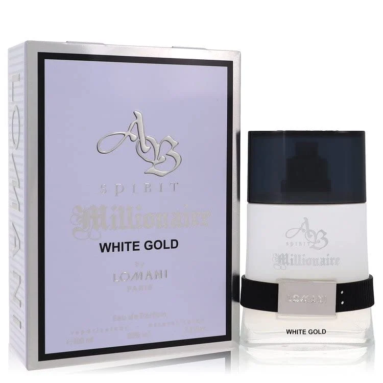 Exceptional Lomani Spirit Millionaire White Gold Men EDP Spray 3.3 oz Fine Crafted