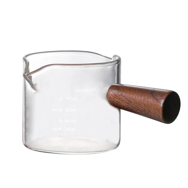 Easy-to-Use Maxbell Glass Measuring Cup Double Spouts Temperature Resistant for Wine Bar Liquid Certified
