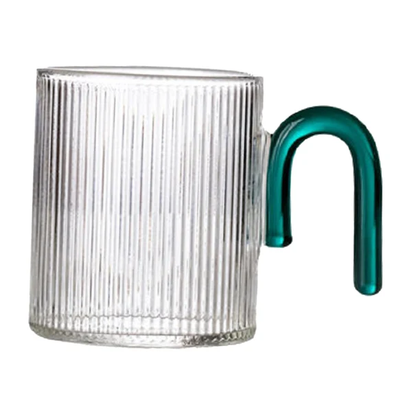 Crafted Maxbell Unbreakable Bath Tumbler Toothbrush Holder Mouthwash Cup for Bathroom Couple clear and green hand Specialty