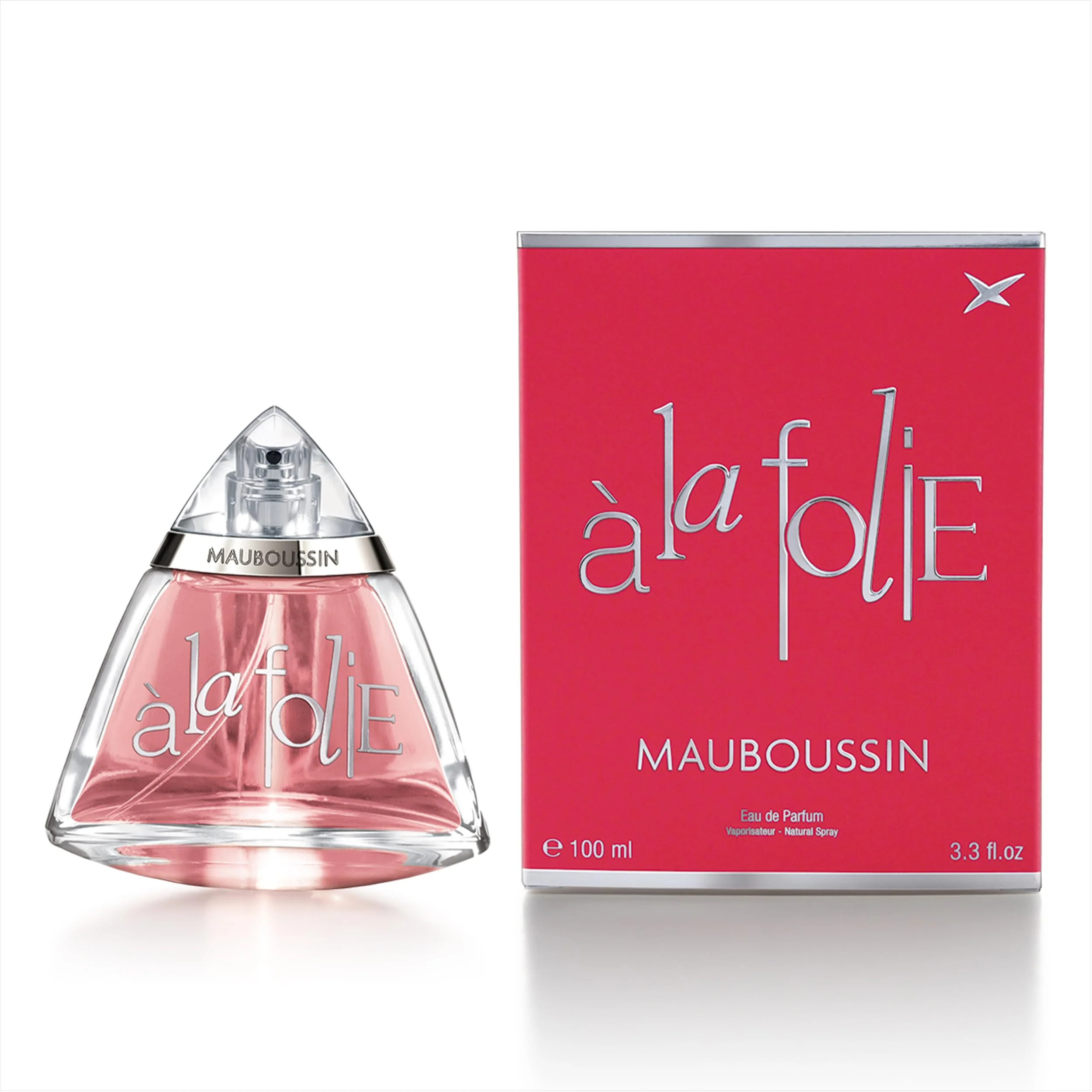 Verified Mauboussin - A La Folie 100ml 3.3 Fl Oz - Eau de Parfum for Women - Floral Oriental Scents Breathable