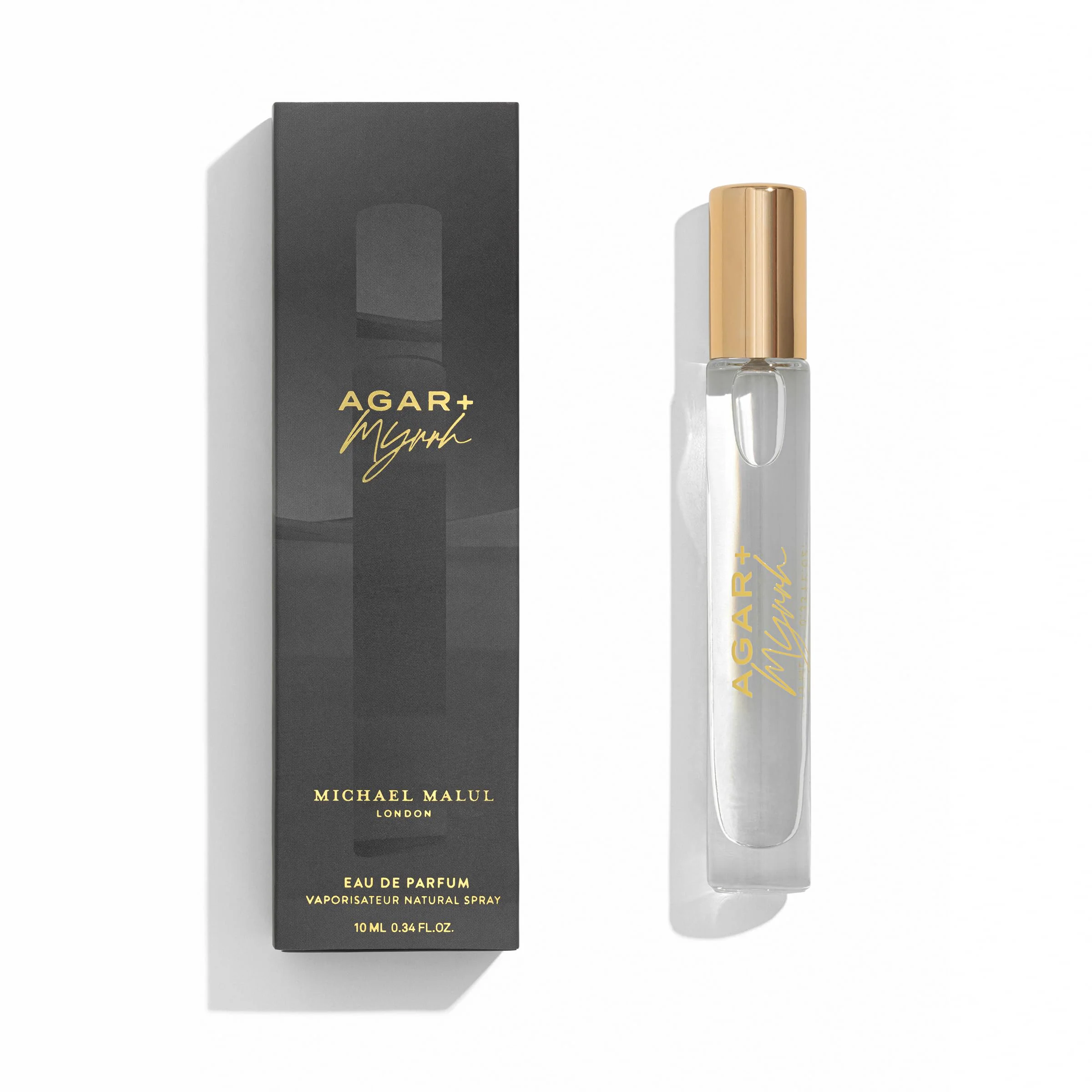 Eco-Friendly Michael Malul Agar Myrrh Eau de Parfum - 10ml Travel Size First-Class