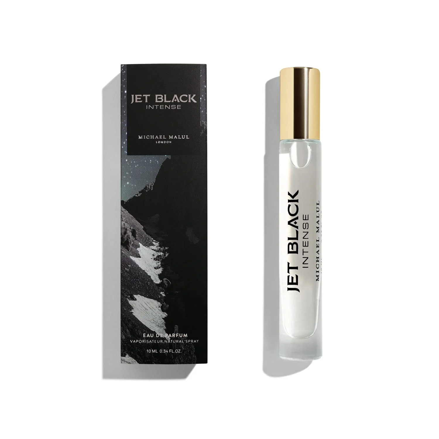 Trendy Michael Malul Jet Black Intense Eau de Parfum for Men - 10ml Travel Size Elegant