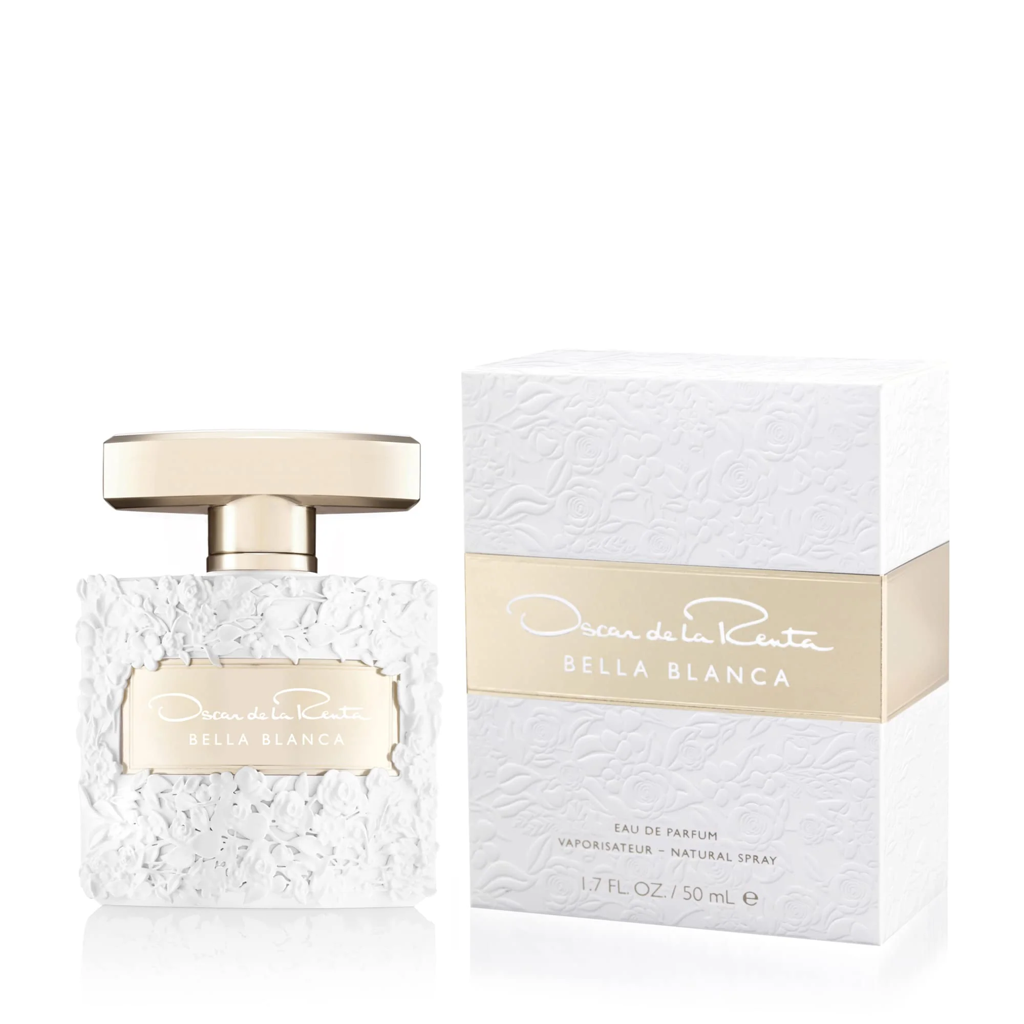 Genuine Oscar de la Renta Bella Blanca Eau de Parfum Perfume Spray for Women 1.7 Fl. Oz. Smart