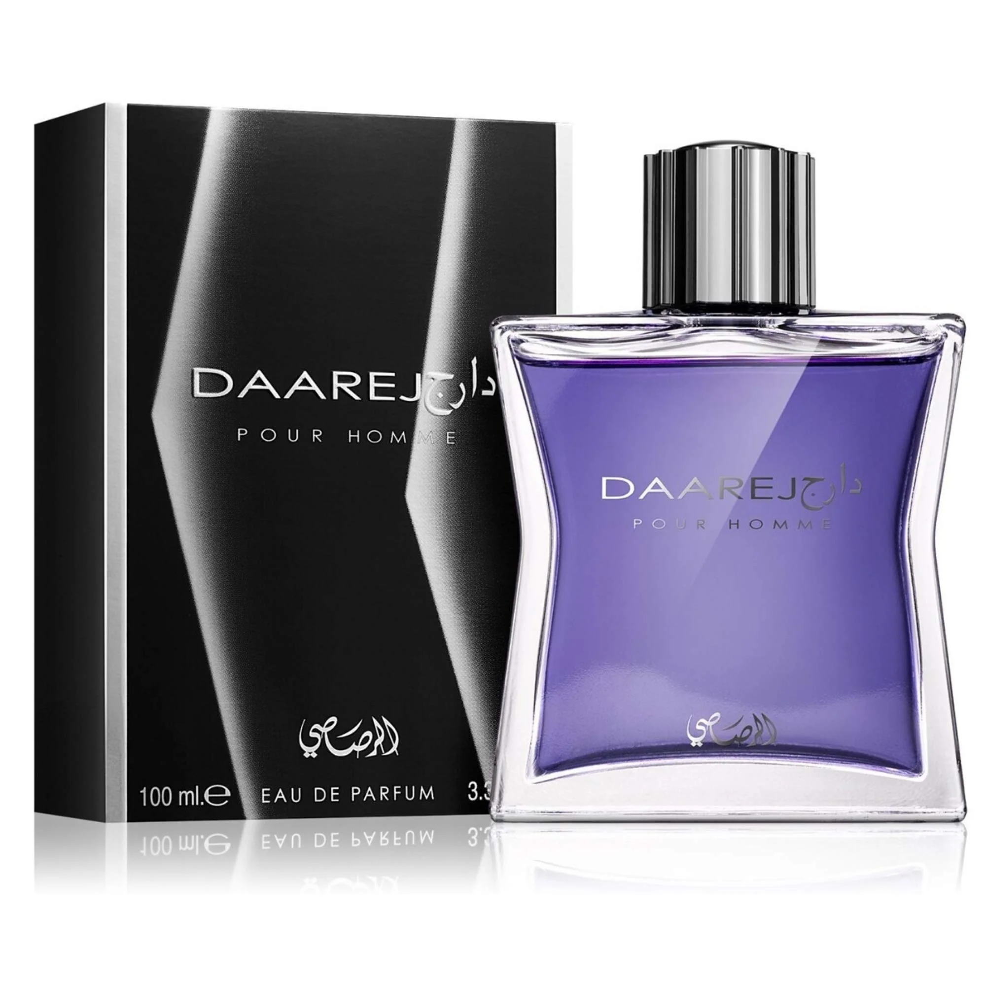 Recyclable RASASI Dareej For Men Eau De Parfum Spray - 100ML 3.4 Oz Long Lasting Arabian Perfume - Bold Premium Fragrance for Special Occasions Daily Wear Stylish