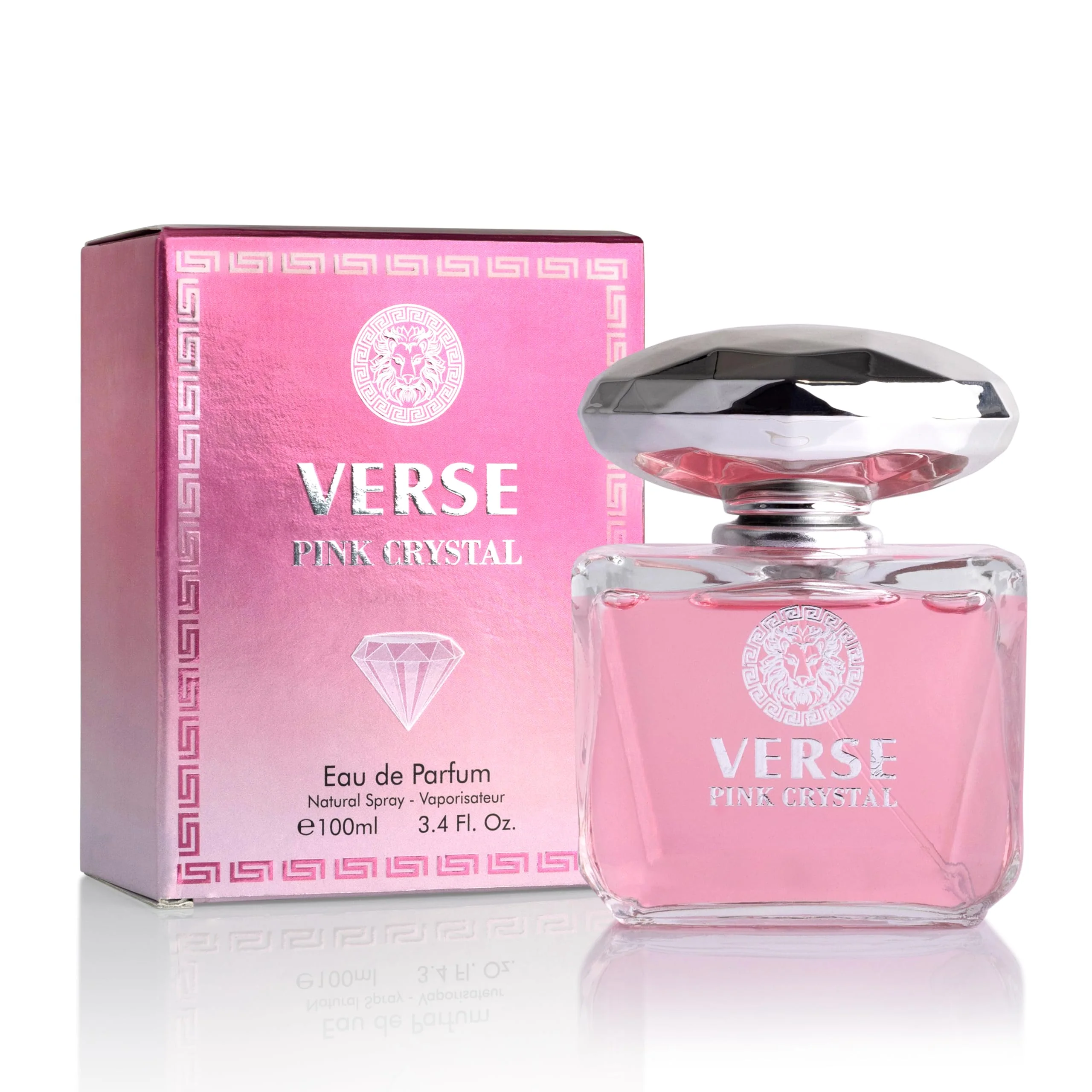 Efficient Verse Pink Crystal Eau De Parfum for Woman - Top Notes of Pomegranate Yuzu Iced Accord - Base Notes of Peony Lotus Magnolia Amber Musk Crafted