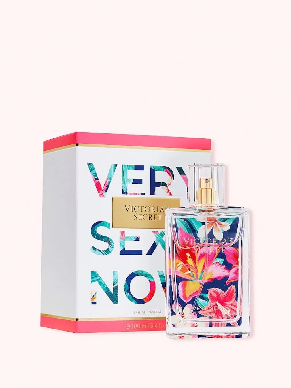 Enhanced Victoria's Secret Very Sexy Now for Women Eau de Parfum Spray 3.4 Ounce Traditional