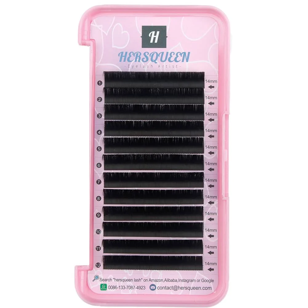 Original Design .05 Russian Volume Eyelash Extensions 0.05d Mega Volume Lashes Faux Mink Cashmere Lash Super Soft Salon Lash Tray Individual False Eyelash Mixed Tray Green