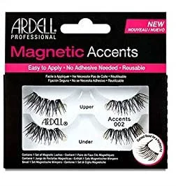 Recyclable Ardell Magnetic Lashes Accents 002 2 pair Black 1 Count Durable