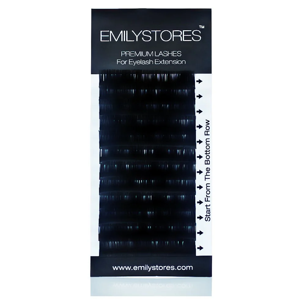 Fashionable DESIRES LASHES By EMILYSTORES Ellipse 0.20mm Thickness B Curl Length 8mm Flat Shaped Volume Eyelash Extensions Single Size In One Tray Silk Mink Fake Traditional