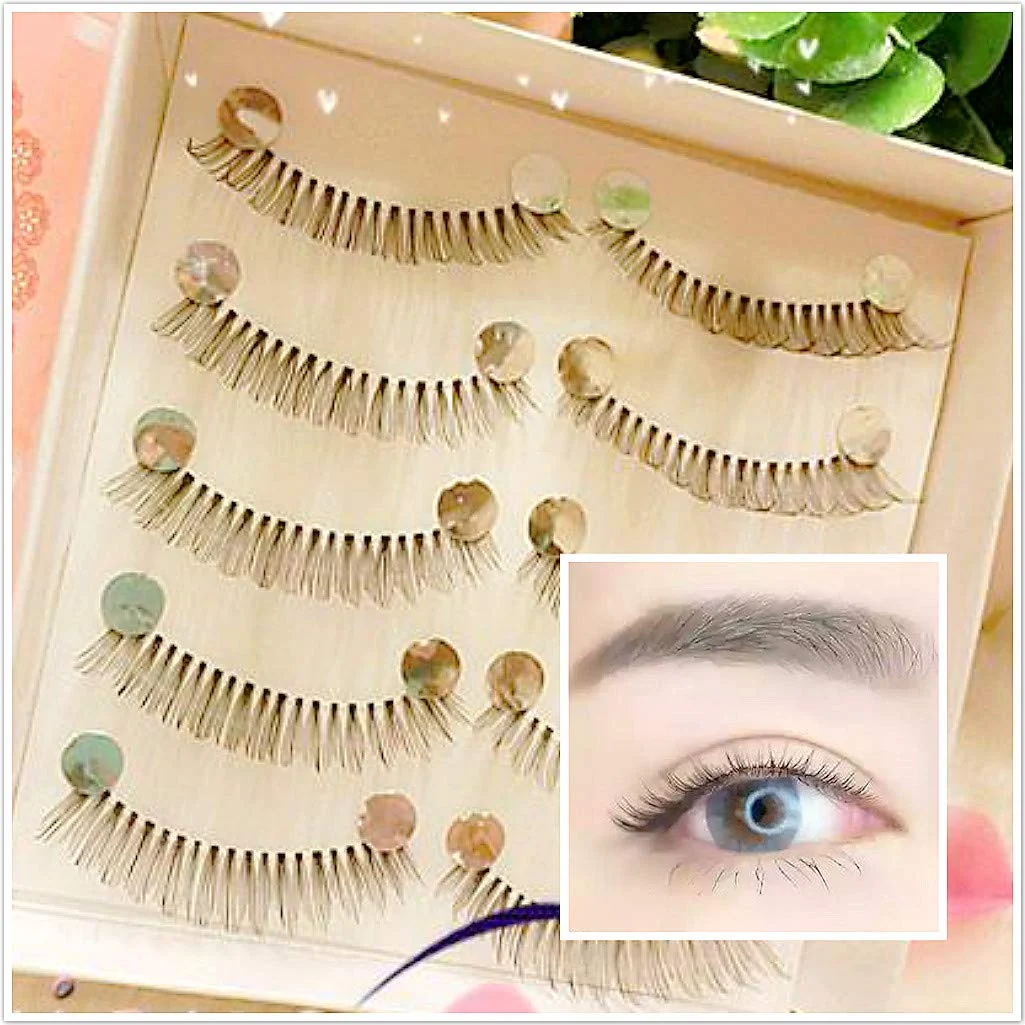 Exclusive Dorisue False Eyelashes Super Natural Light Volume Short Length and light color lashes Soft Like Lashes Black False Eyelashes Charming Eye Lash Luxury