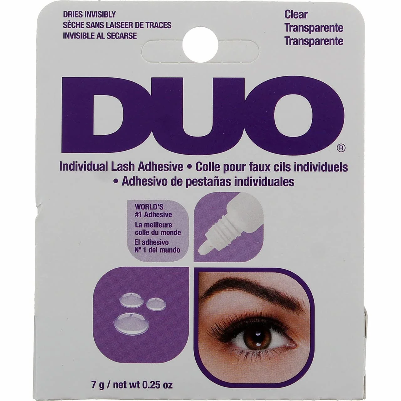 Exclusive Duo Eyelash Individual Adhesive Clear 0.25 Ounce 7ml 2 Pack Advanced