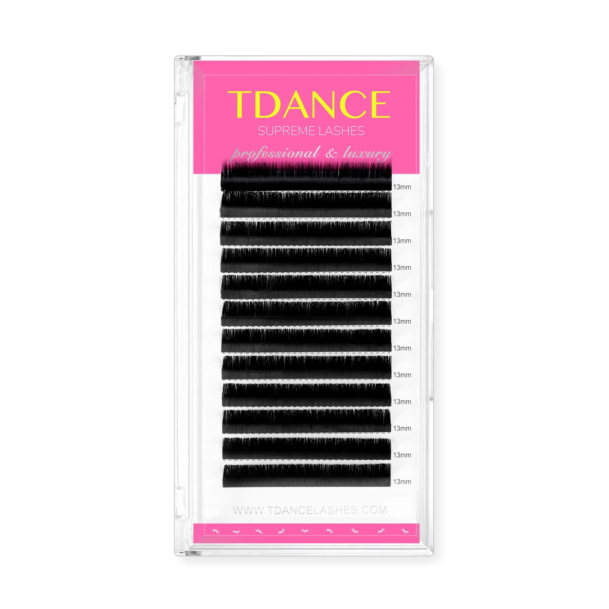 Clean TDANCE Lash Extension Matte Black Eyelash Extension C CC D DD J B L Curl Volume Classic Lash Extensions 0.03-0.18mm Thickness Professional Salon Top-Quality