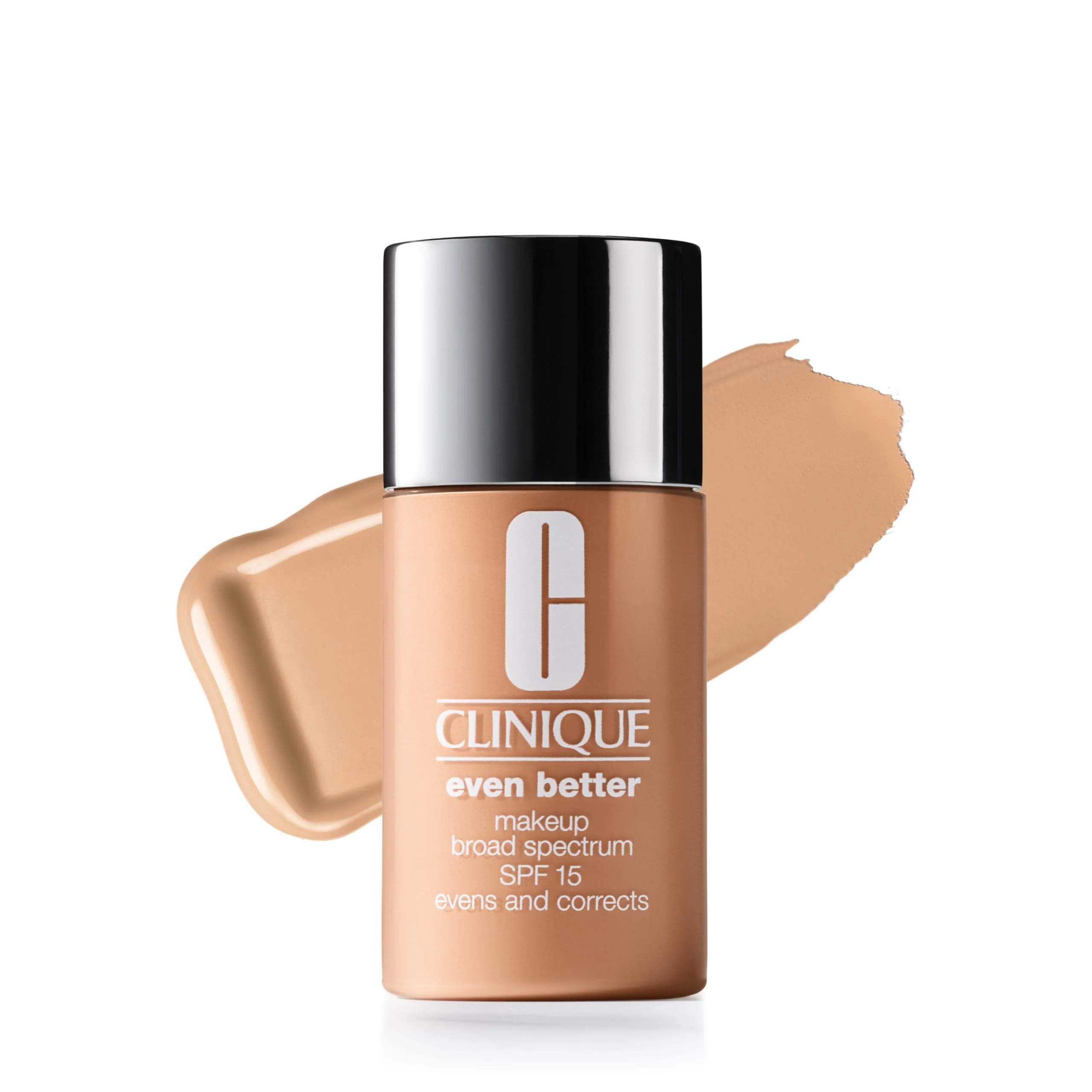 Powerful Clinique Even Better Makeup Liquid Foundation SPF 15 With Vitamin C For Dry Oily Combination Skin Types Medium Coverage Natural Finish Evens Optimized