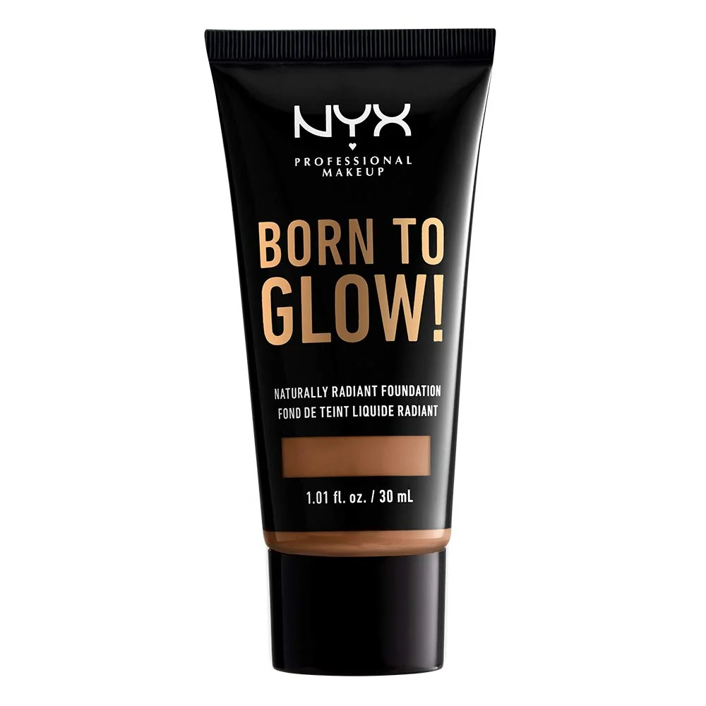 Reusable NYX PROFESSIONAL MAKEUP Born To Glow Naturally Radiant Foundation Medium Coverage - Mahogany Dependable