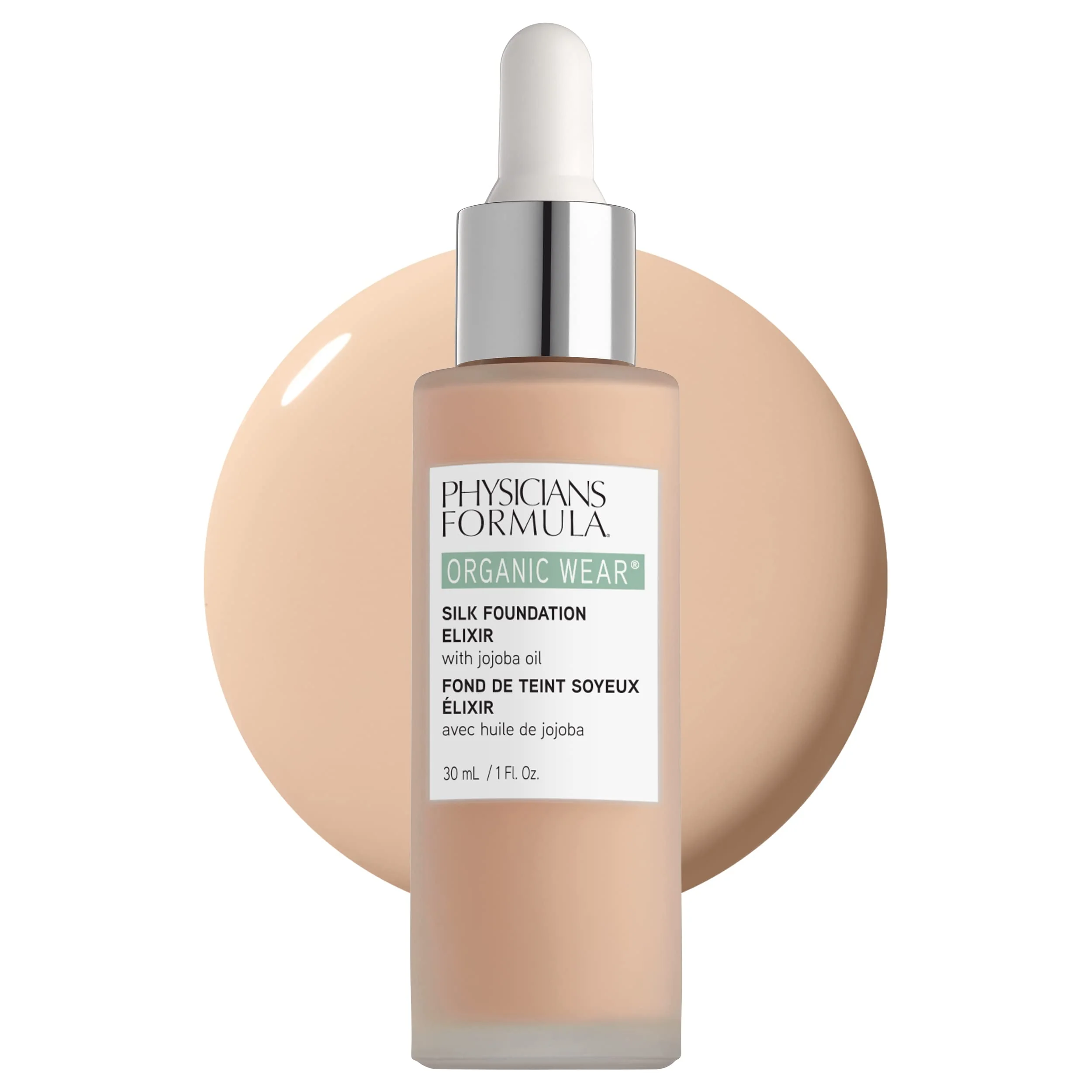 Unique Physicians Formula Organic Wear All Natural Liquid Foundation Elixir Fair Full Coverage Dermatologist Tested Clinicially Tested 01 - Fair Detailed