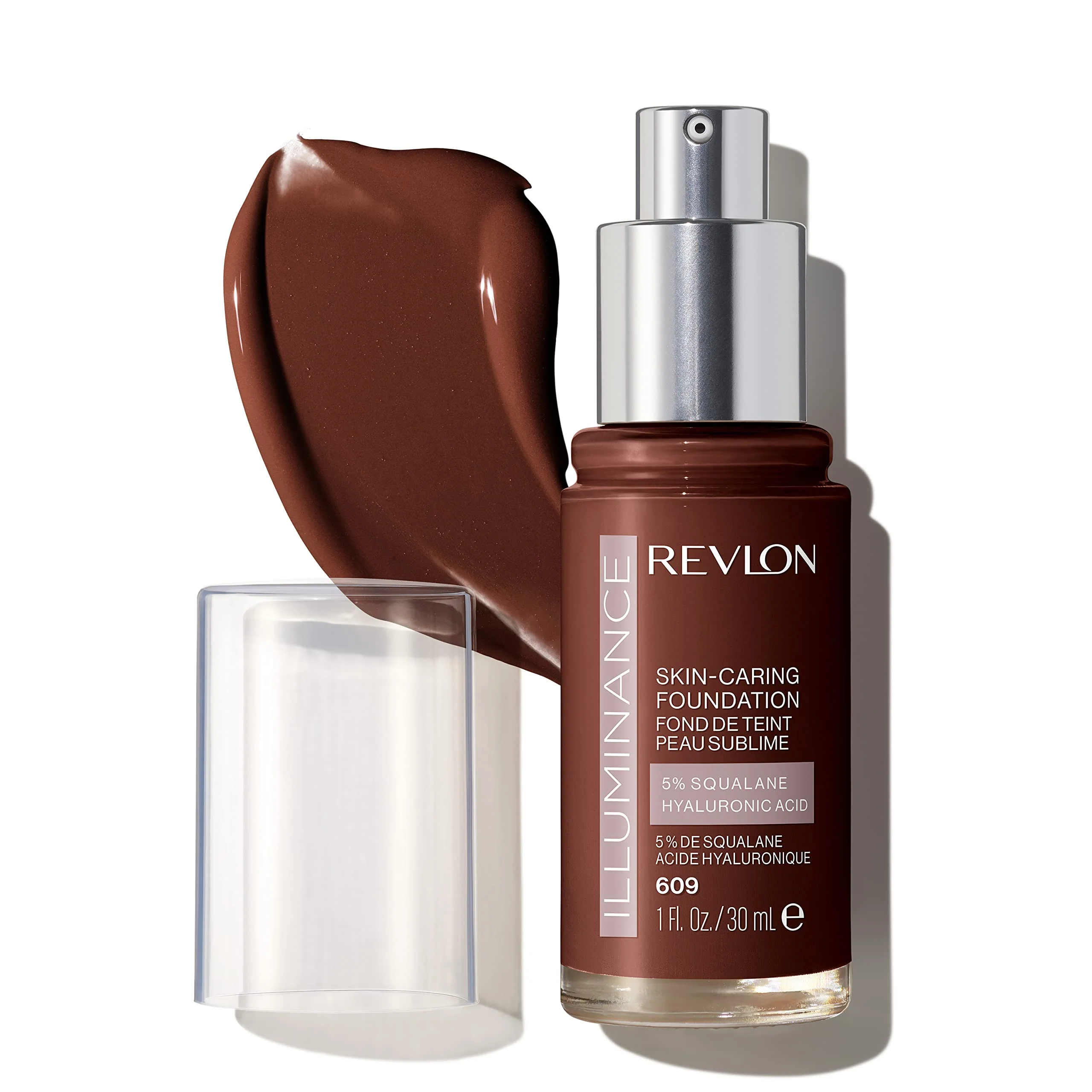Eco-Friendly Revlon Illuminance Skin-Caring Liquid Foundation Hyaluronic Acid Hydrating and Nourishing Formula with Medium Coverage 609 Sienna 1 fl oz Efficient