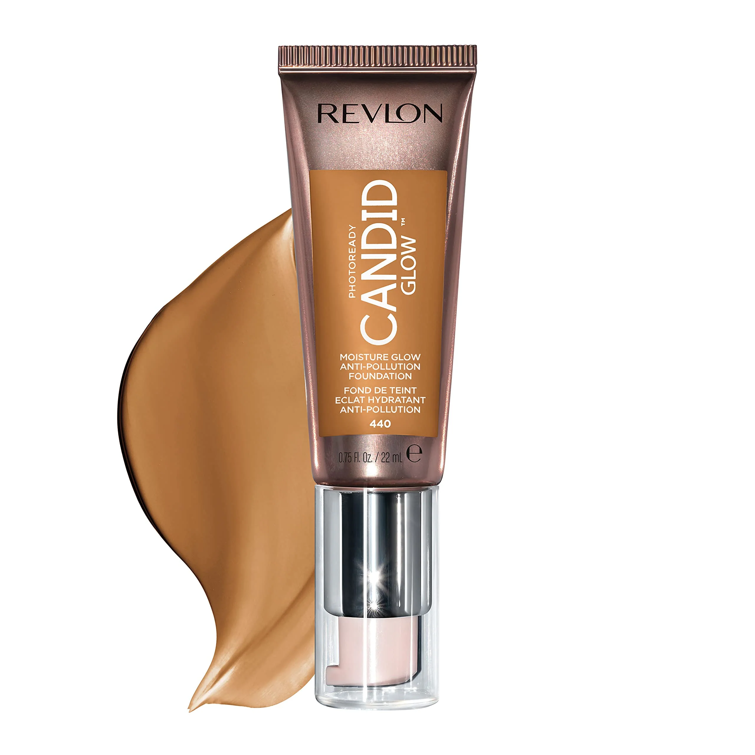 High-Quality Revlon PhotoReady Candid Glow Moisture Glow Anti-Pollution Foundation with Vitamin E and Prickly Pear Oil Anti-Blue Light Ingredients without Consistent