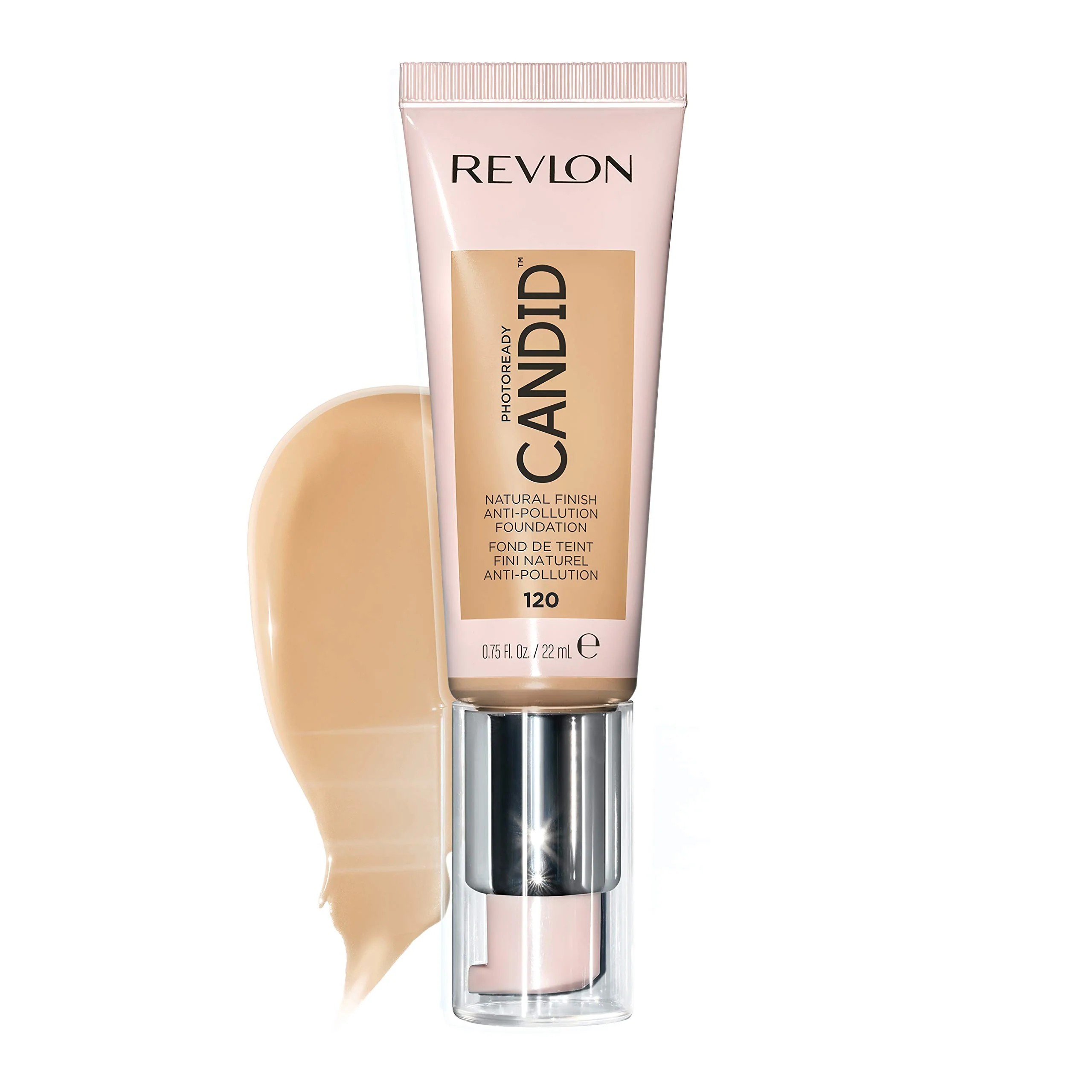 Specialty Revlon PhotoReady Candid Natural Finish Foundation with Anti-Pollution Antioxidant Anti-Blue Light Ingredients 120 Buff 0.75 fl. oz. Organic