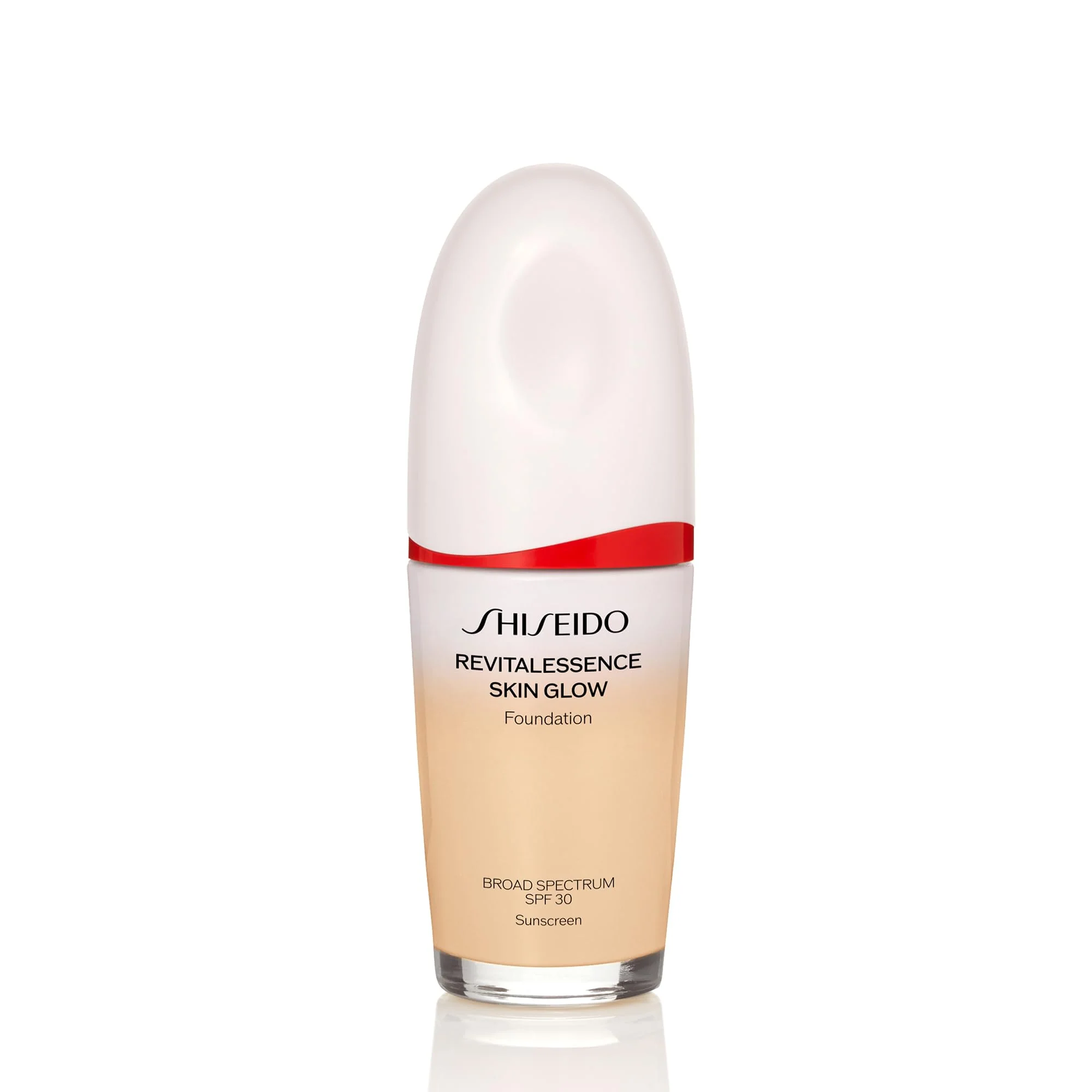 Unique Shiseido RevitalEssence Skin Glow Foundation SPF 30 140 Porcelain - Buildable Medium Coverage - 24-HR Hydration 12-HR Wear - Transfer Crease Relaxed