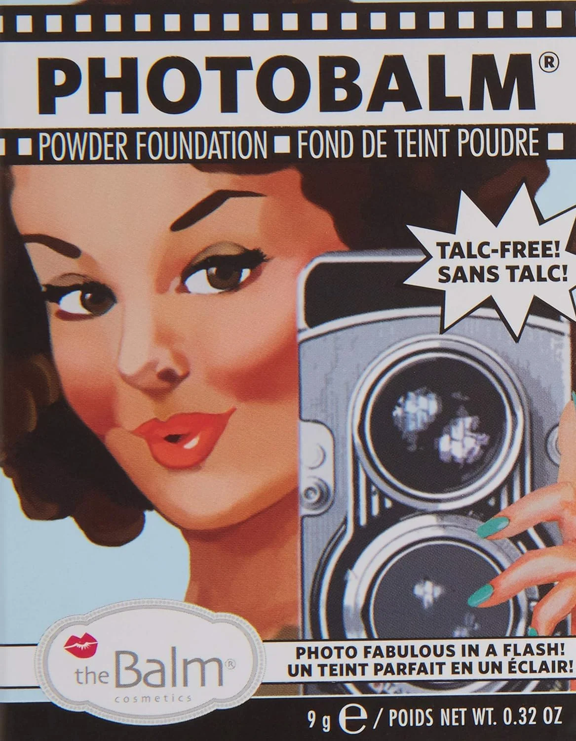 Genuine theBalm PhotoBalm Talc Powder Foundation Mid Medium Refined