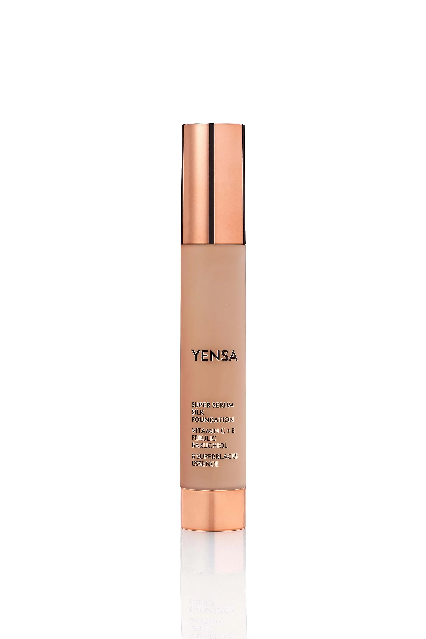 Carefully Designed YENSA Serum Foundation Makeup - Super Silk Full Coverage Foundation Enriched with Peptides Vitamin C Ferulic Acid to Help Reduce Fine Lines Responsible