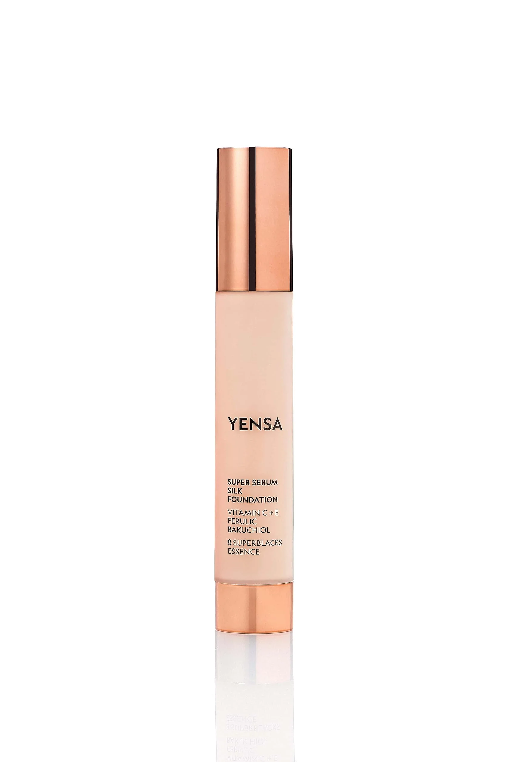 Optimized YENSA Serum Foundation Makeup - Super Silk Full Coverage Foundation Enriched with Peptides Vitamin C Ferulic Acid to Help Reduce Fine Lines Relaxed