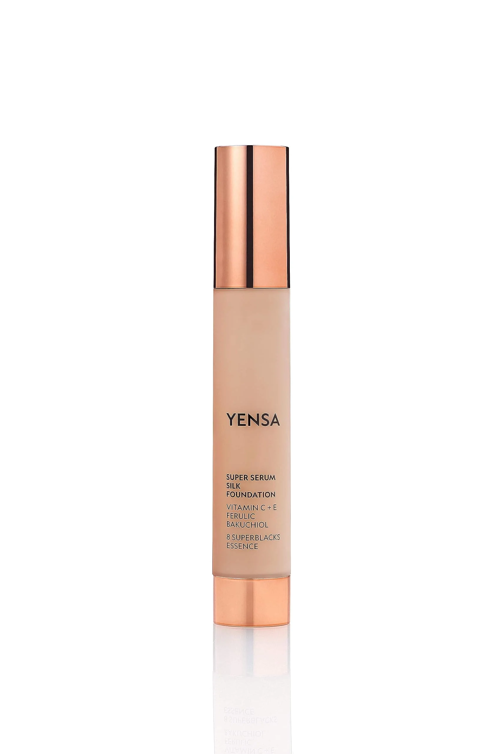 Top-Quality YENSA Serum Foundation Makeup - Super Silk Full Coverage Foundation Enriched with Peptides Vitamin C Ferulic Acid to Help Reduce Fine Lines Versatile