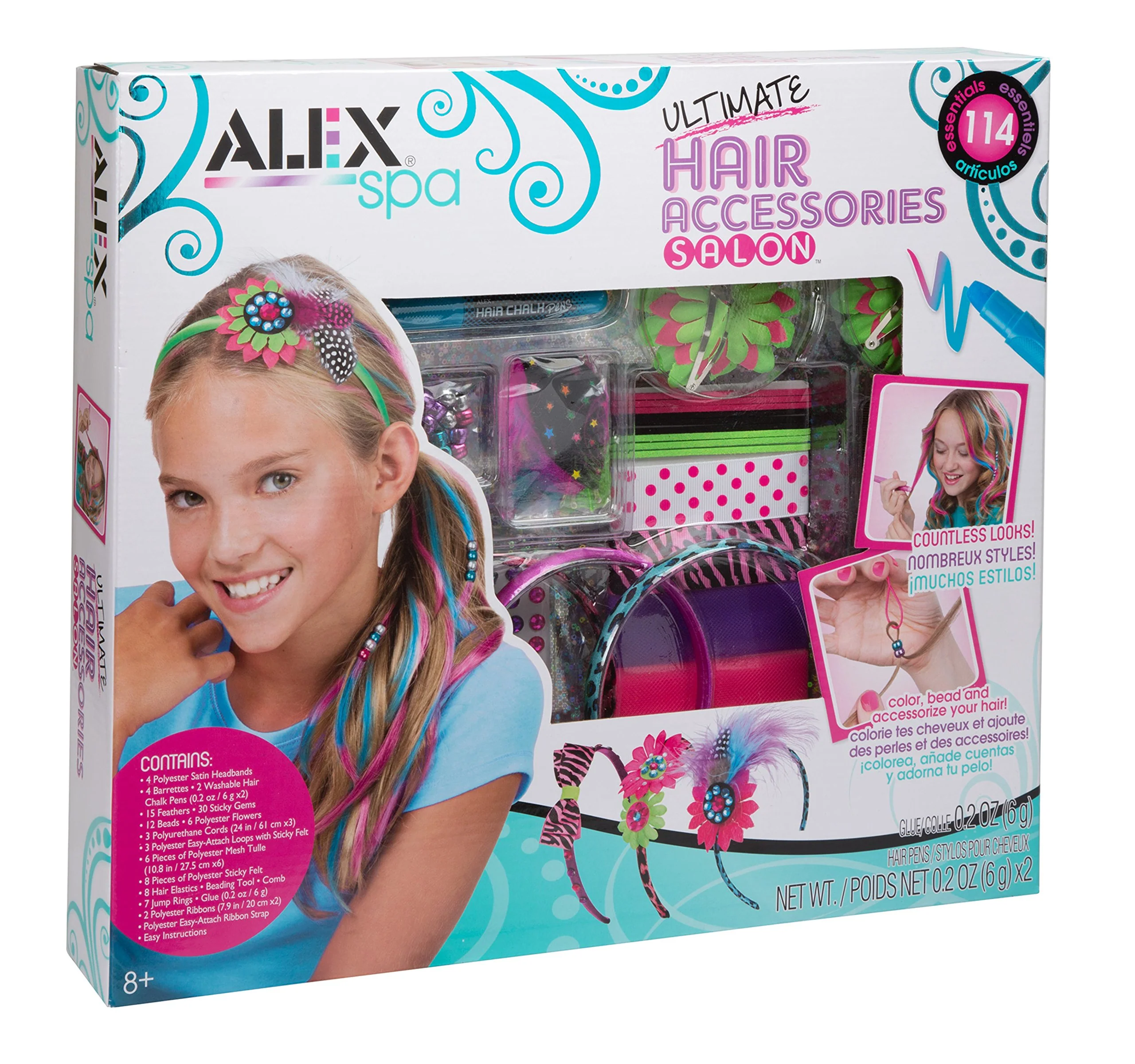 Luxury Alex Spa Hair Accessories Salon Girls Fashion Activity Authentic