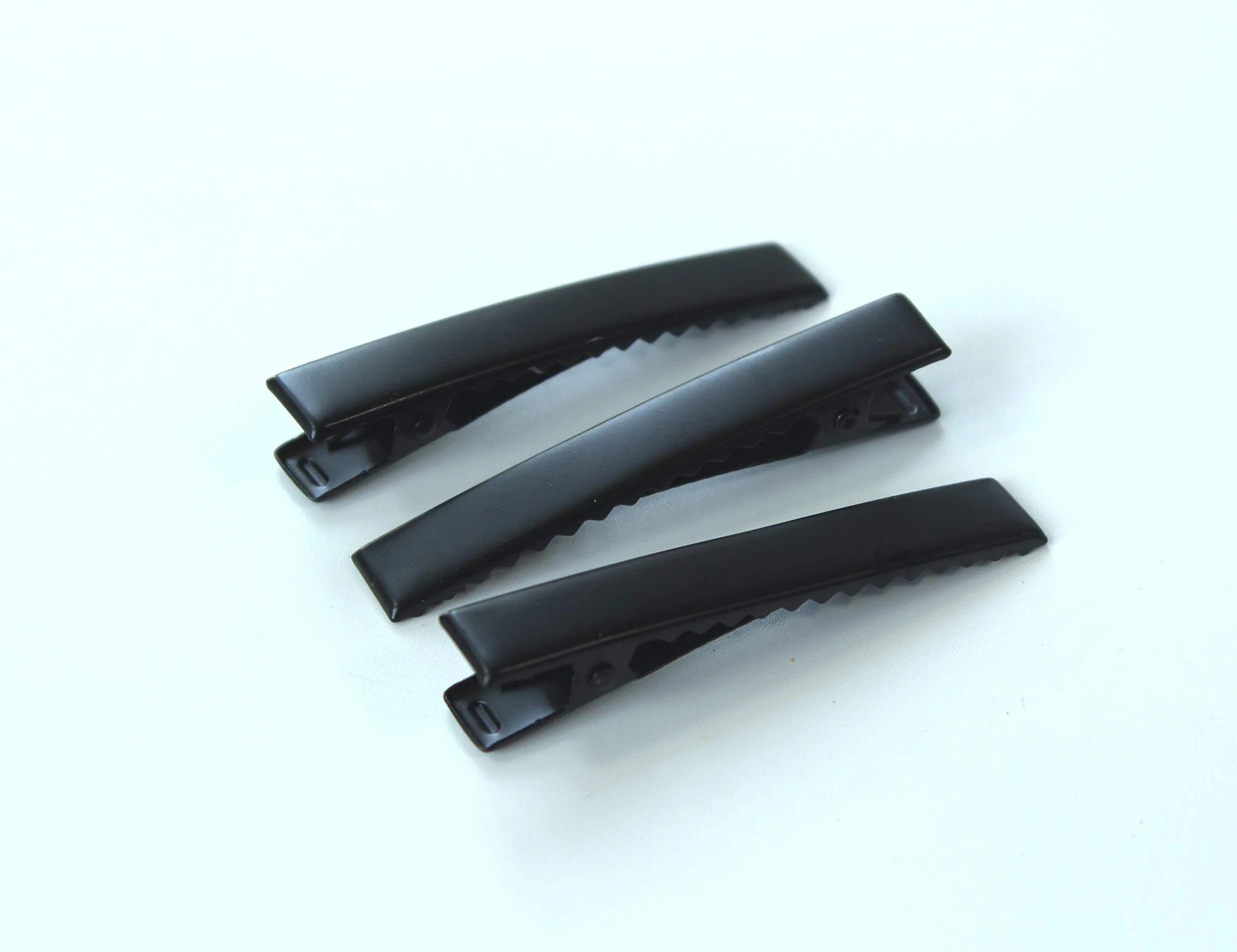 Environmentally Friendly ALL in ONE 50pcs Small Size Hair Clip for adults DIY 35MM 1.37 Black Flat Alligator Clips Fast