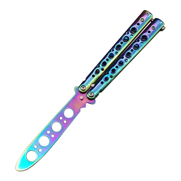 Casual Maxbell Butterfly Balisong Trainer Training Knife Tool Durable Colorful Flexible