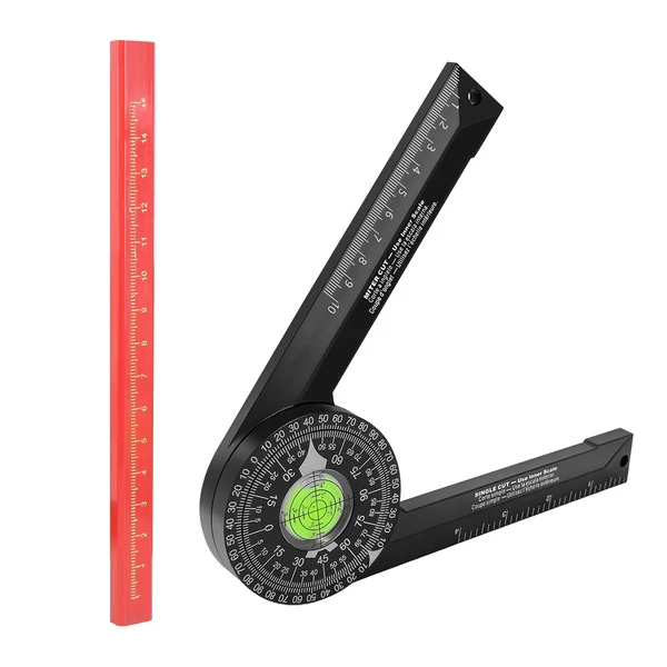 Recyclable Maxbell 360 Degree Angle Ruler Finder Protractor Wordworking Ruler for Carpenters Refined